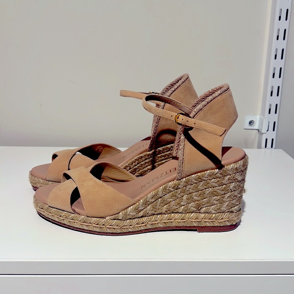 Stuart Weitzman Mirella II Espadrille Wedge Sandal Heel Wedge